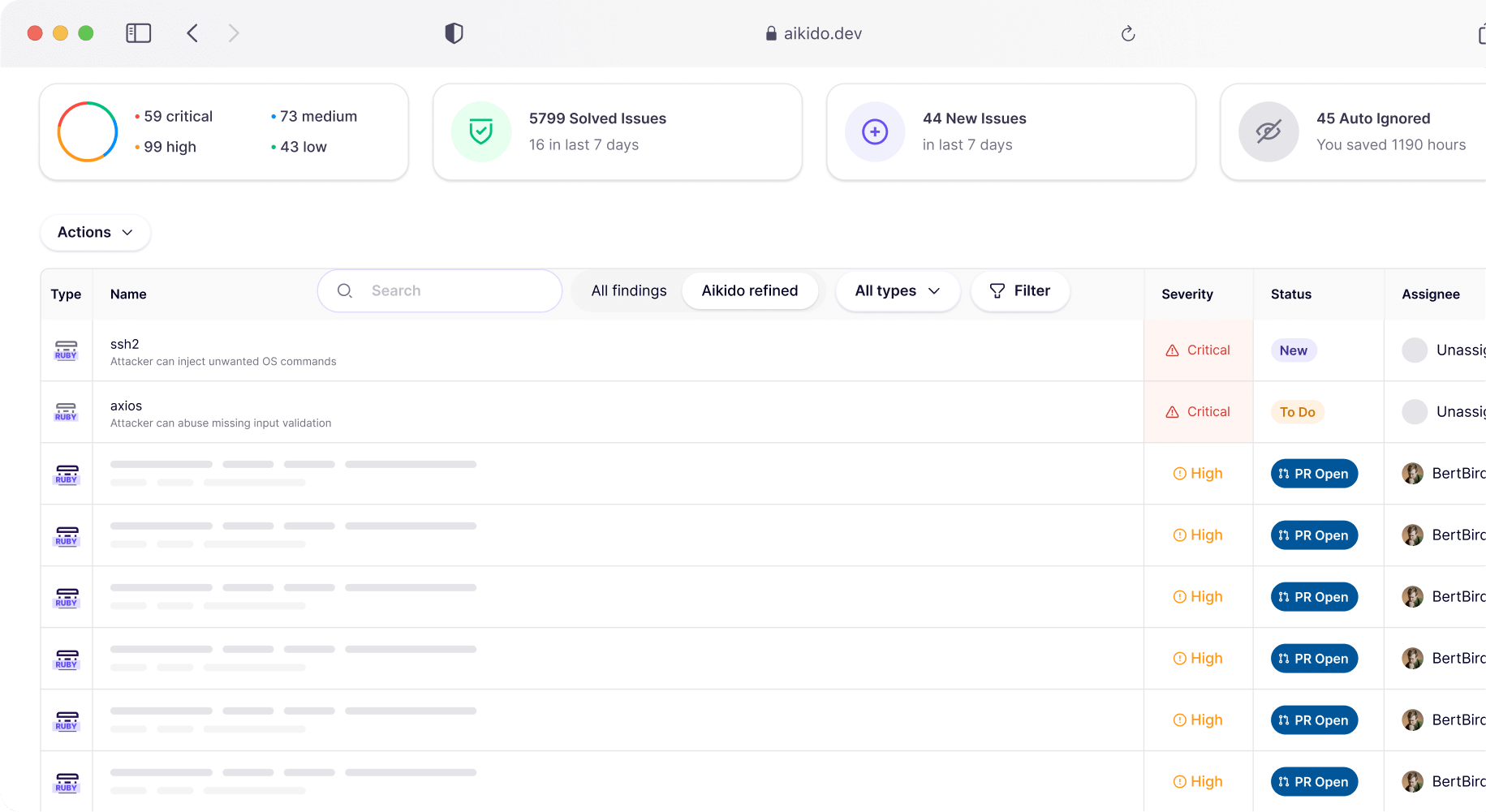 Aikido Security 2026 - product screenshot