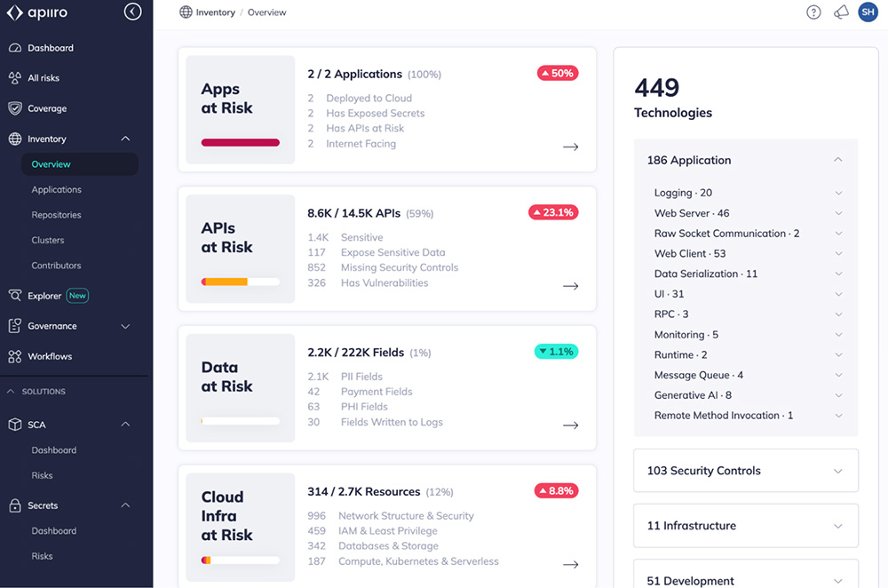 Apiiro 2026 - product screenshot