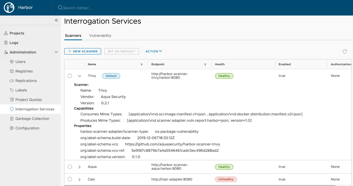 Aqua Security - product screenshot