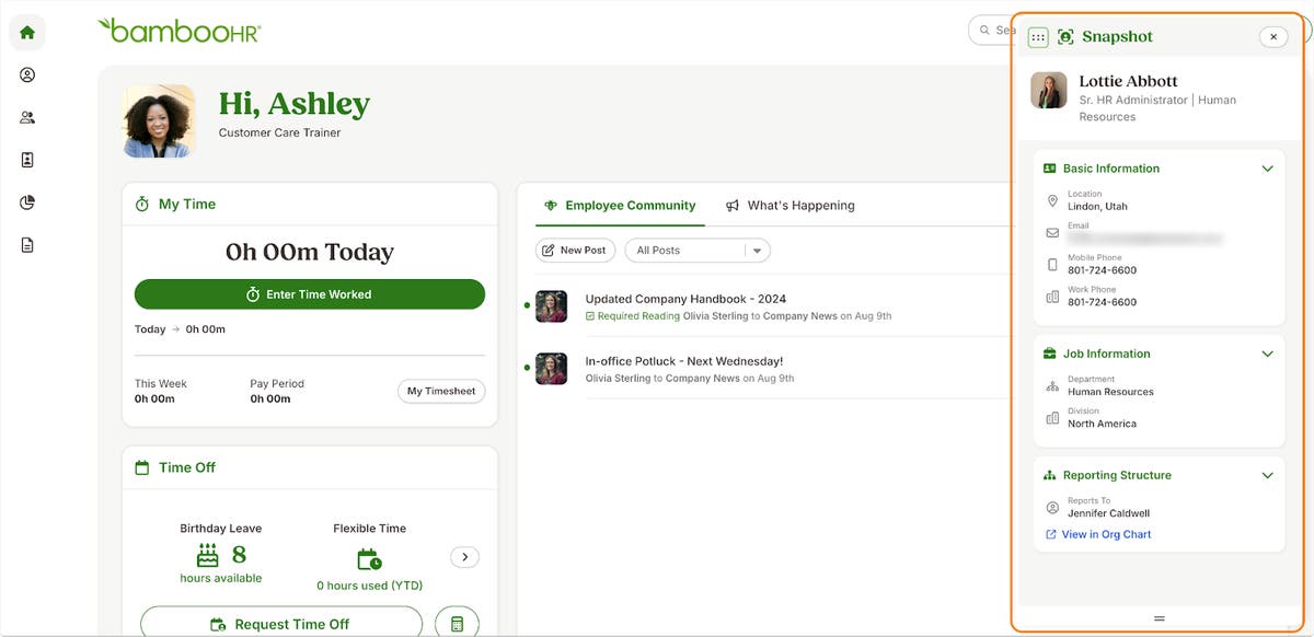 BambooHR - product screenshot