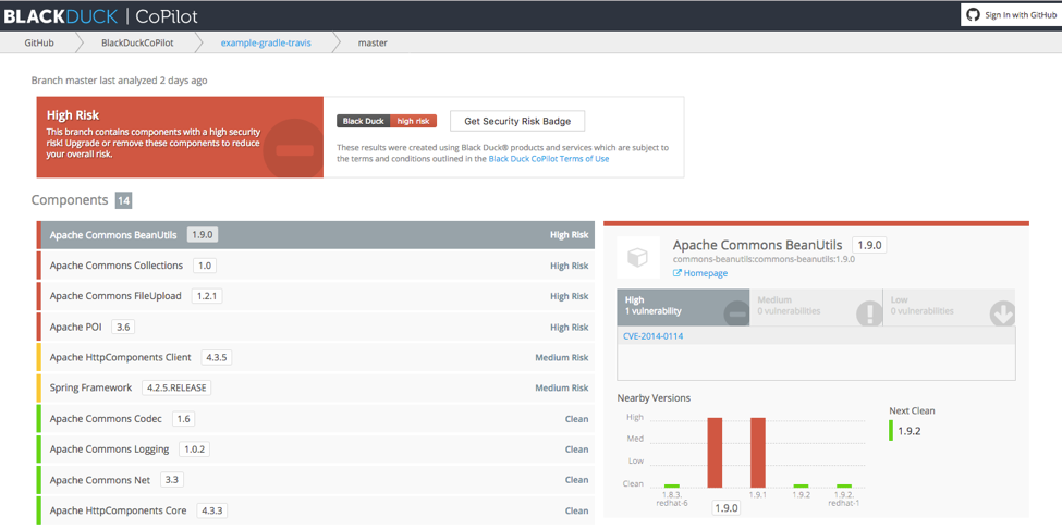 Black Duck - product screenshot