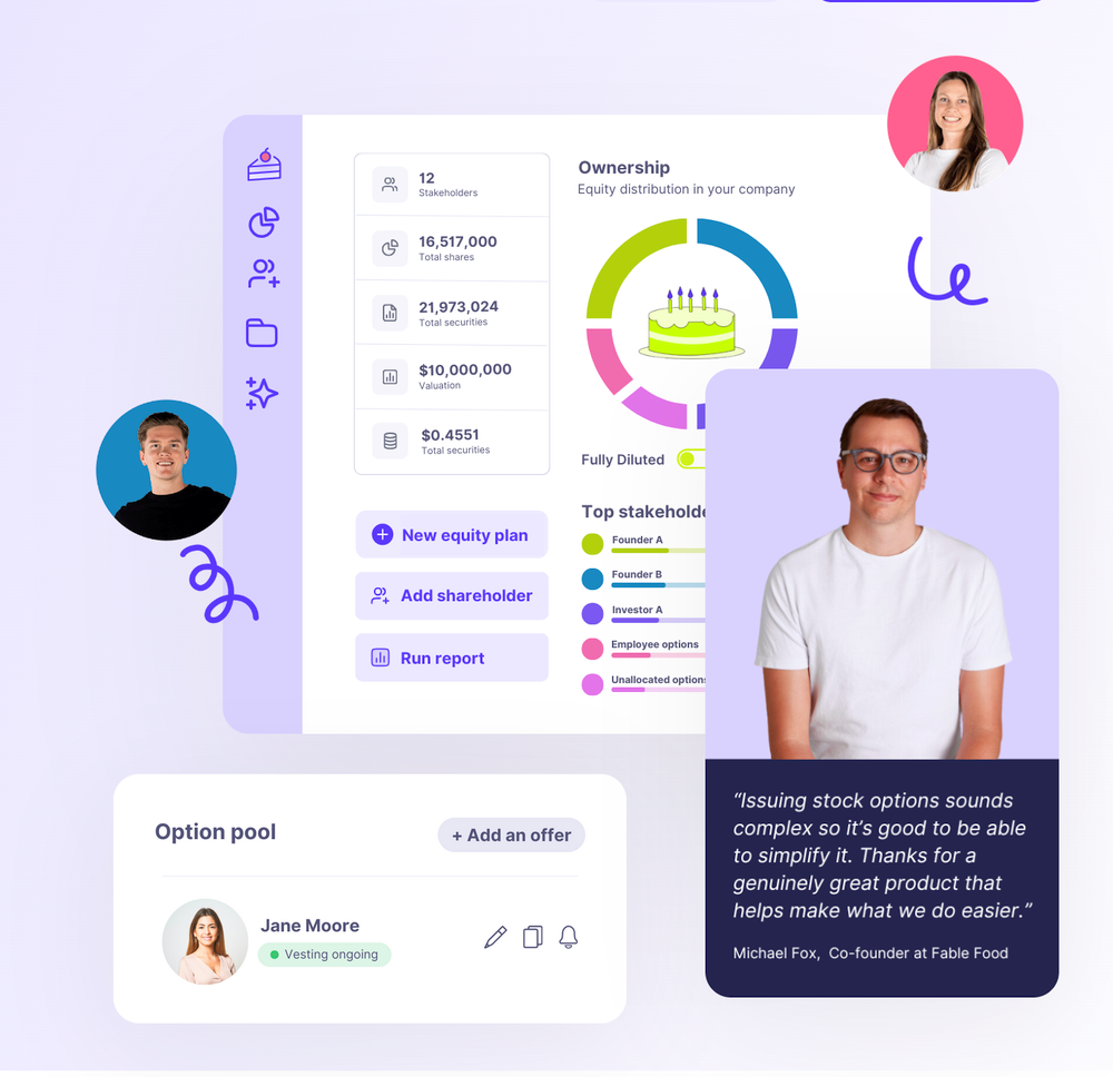 Cake Equity 2026 - product screenshot