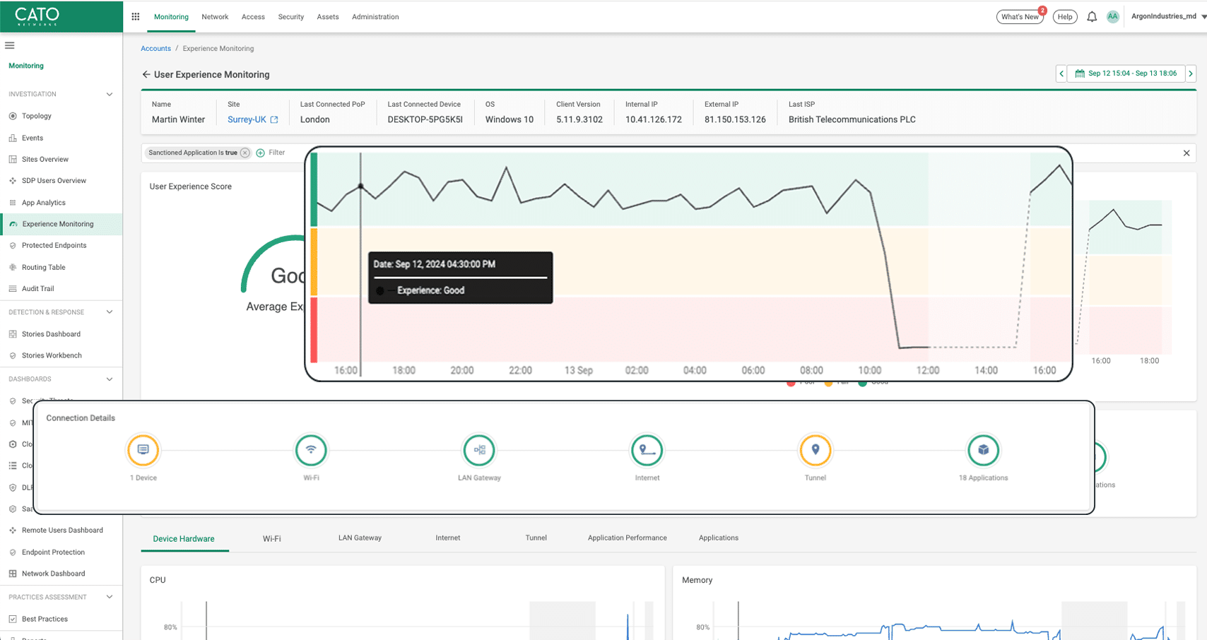 Cato Networks - product screenshot