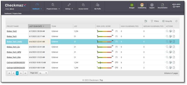 Checkmarx - product screenshot
