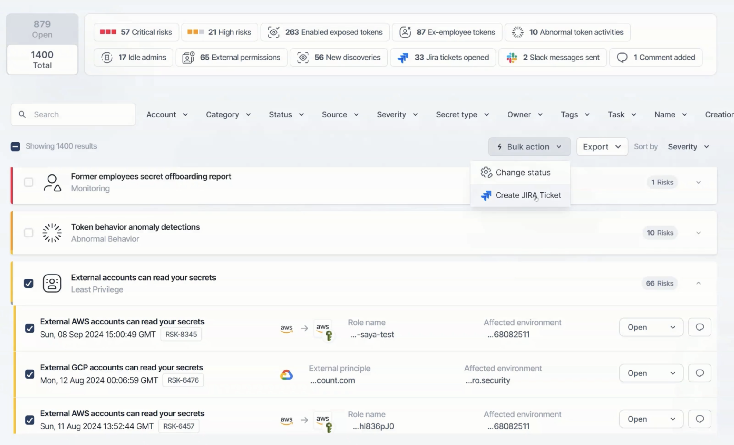 Entro Security - product screenshot