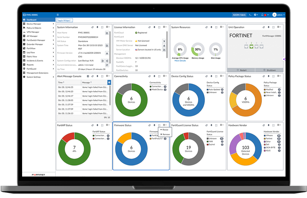 fortinet - product screenshot