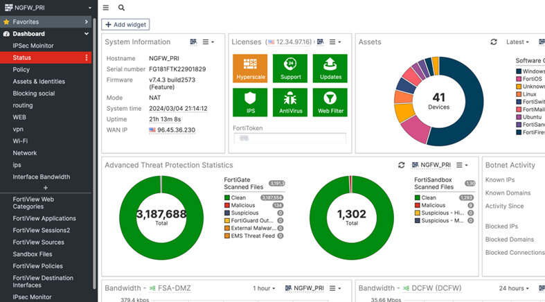 fortinet - product screenshot
