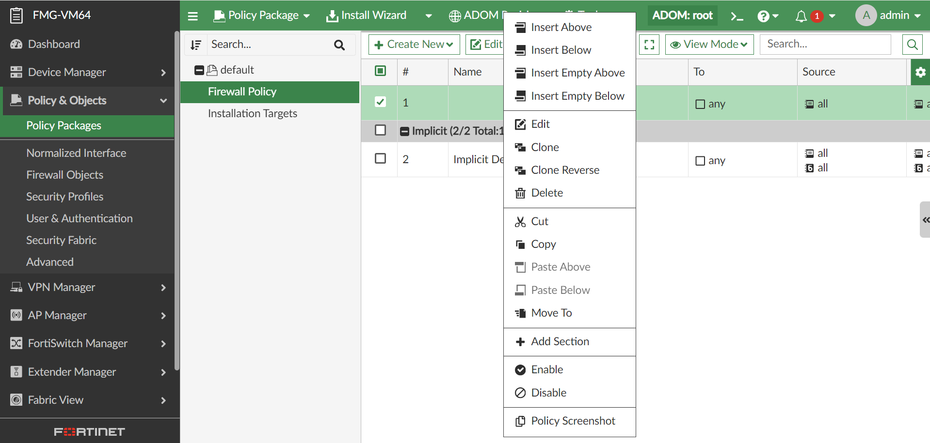 fortinet - product screenshot