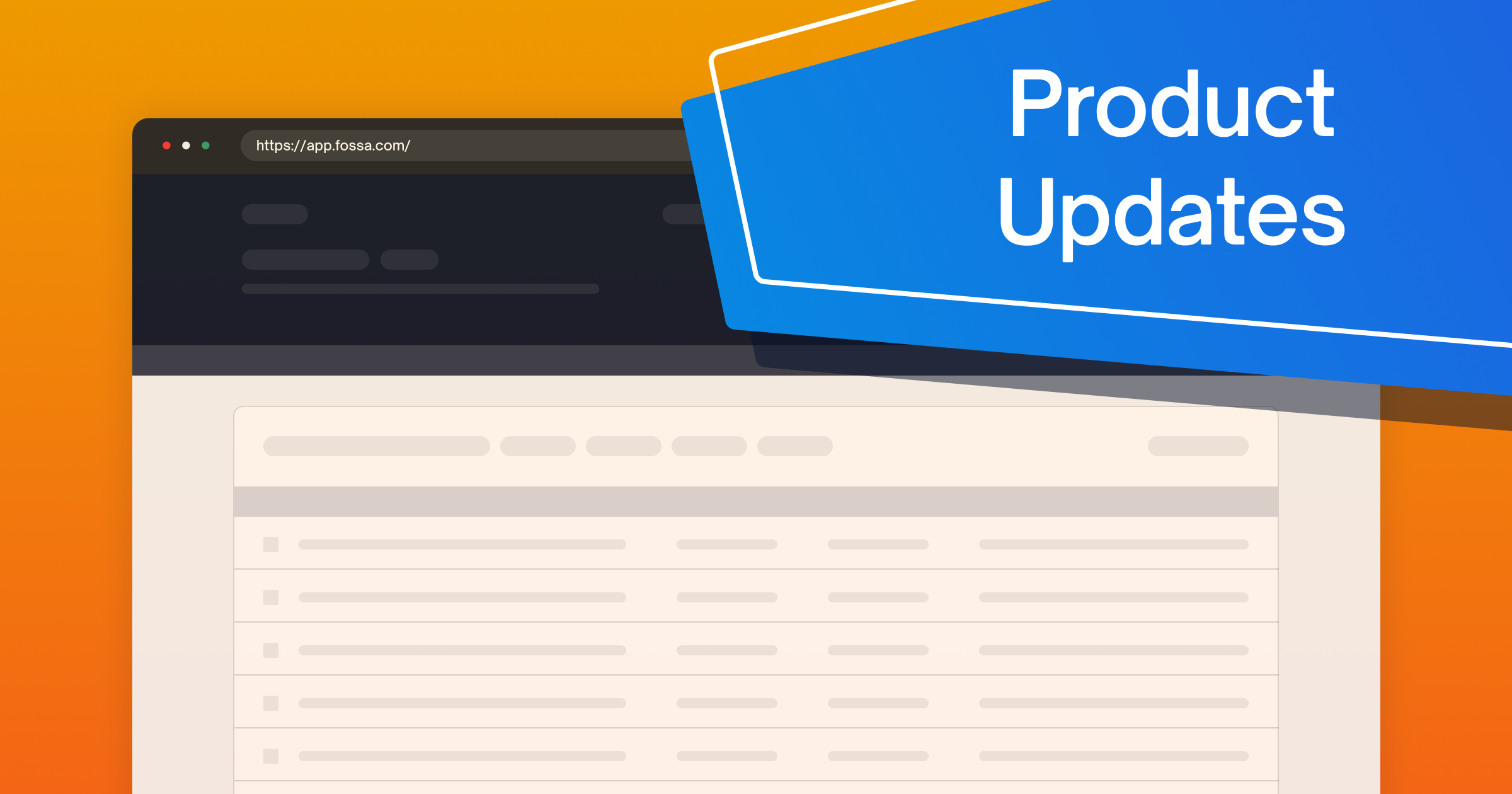 FOSSA - product screenshot