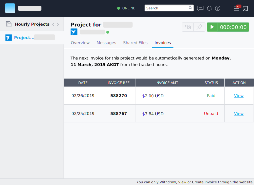 Freelancer.com - product screenshot