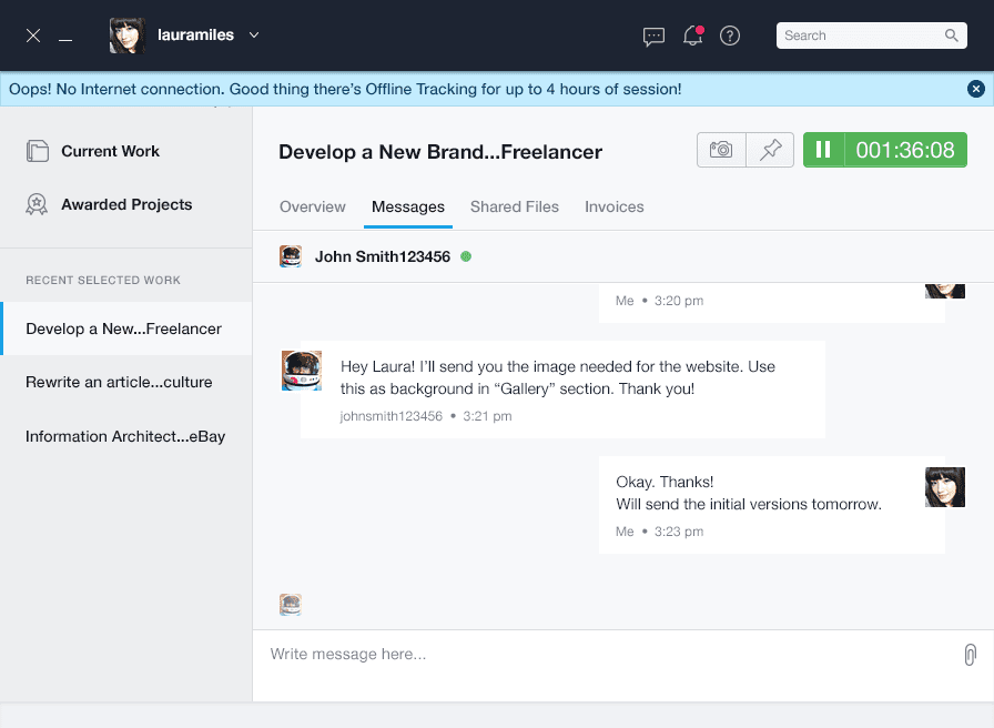 Freelancer.com - product screenshot