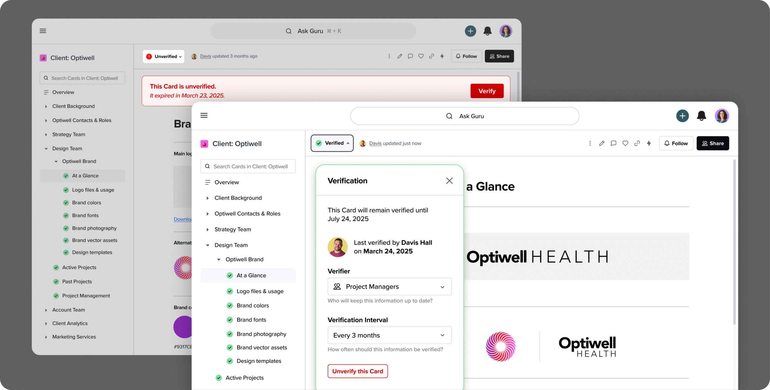 Guru - product screenshot