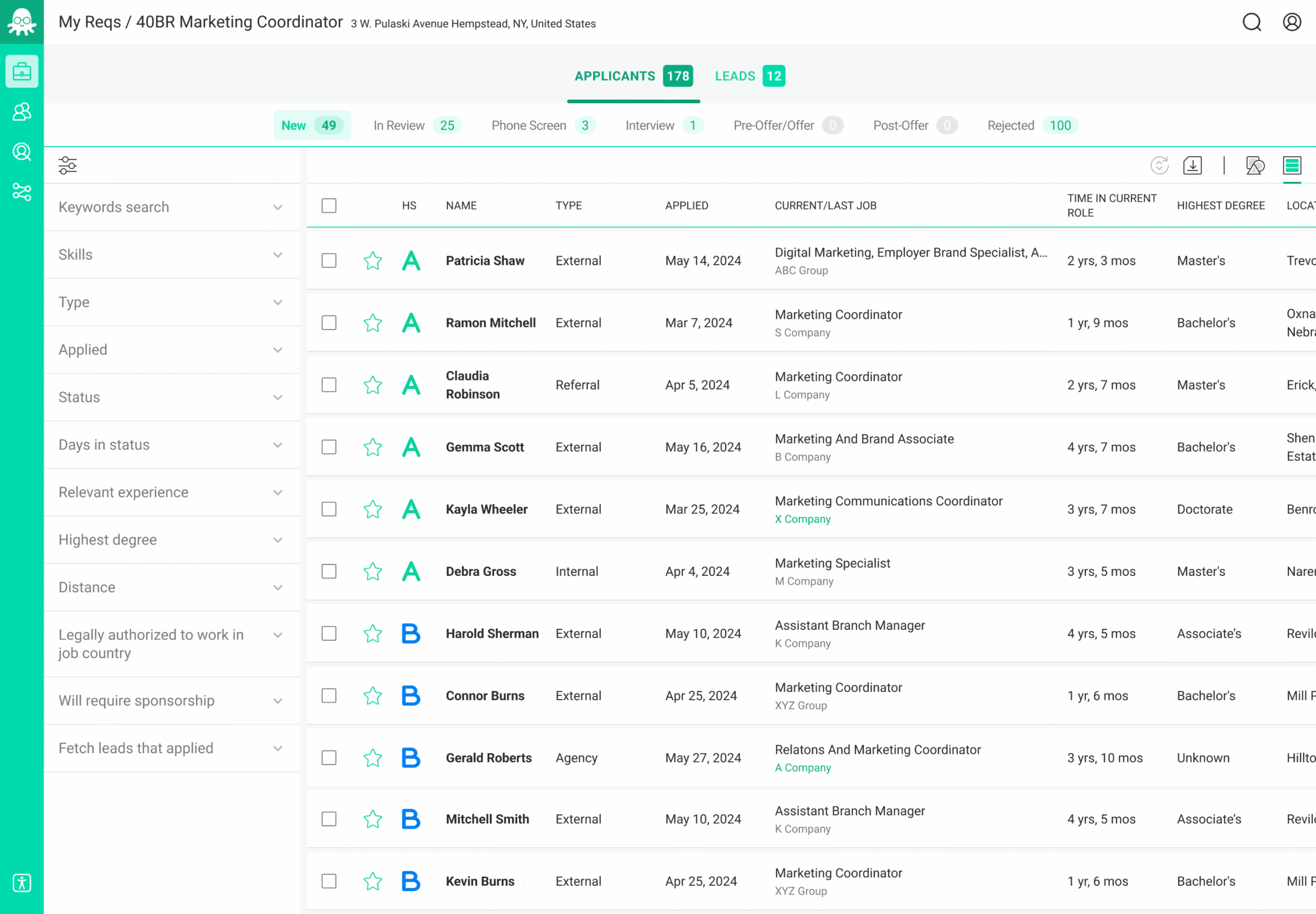 Hired - product screenshot