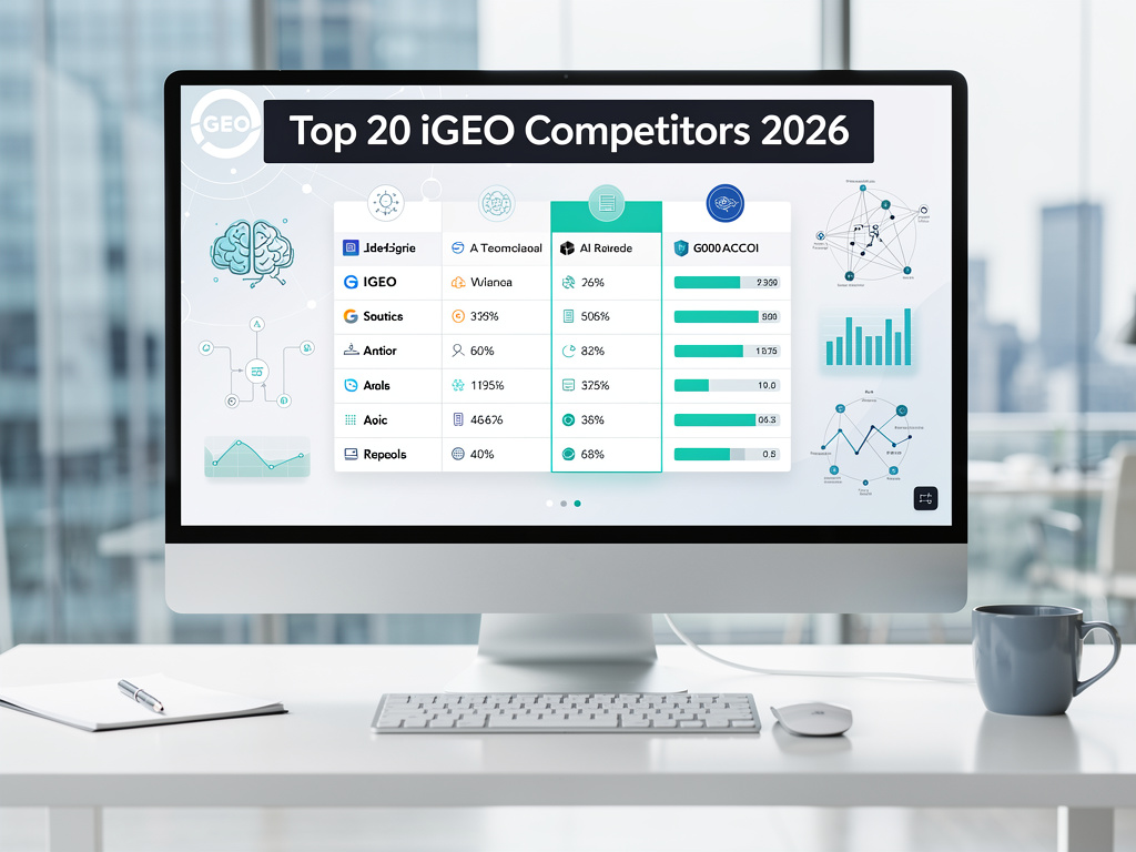 Top 20 iGEO competitors in AI visibility tools 2026