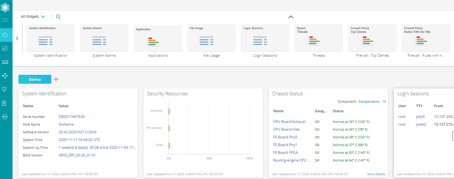 Juniper Networks - product screenshot