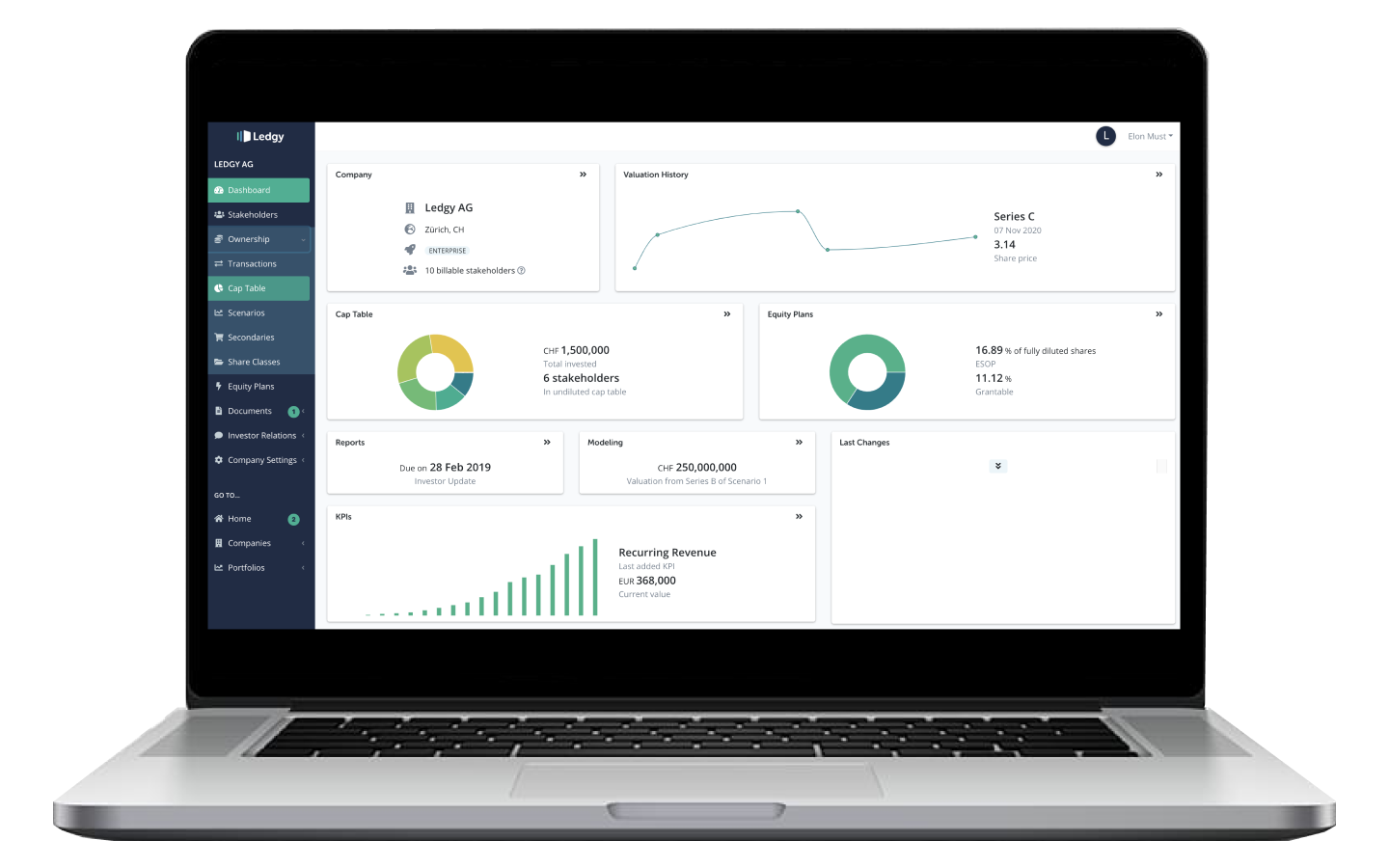 Ledgy - product screenshot