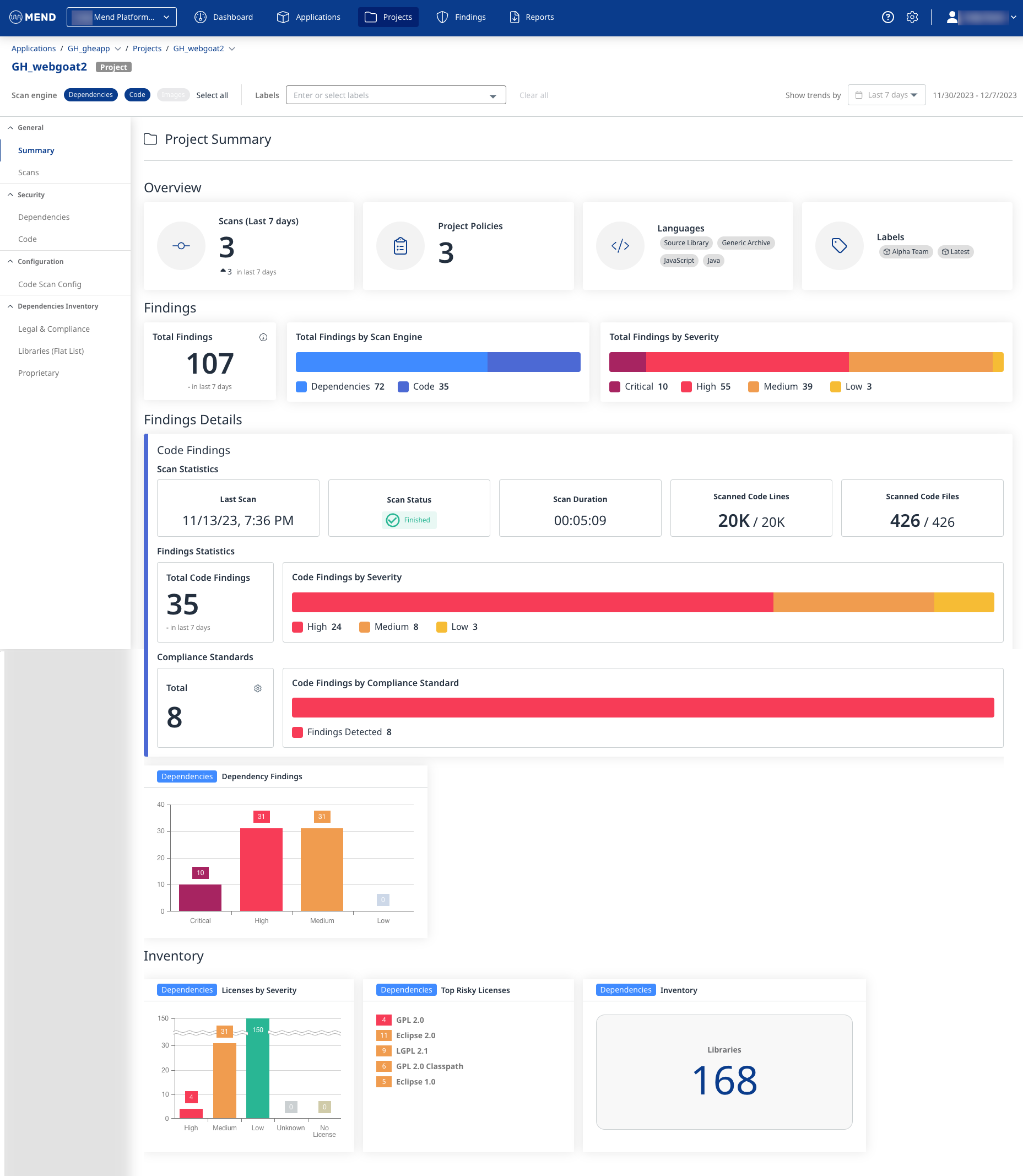 Mend.Io Compared 2026 - product screenshot