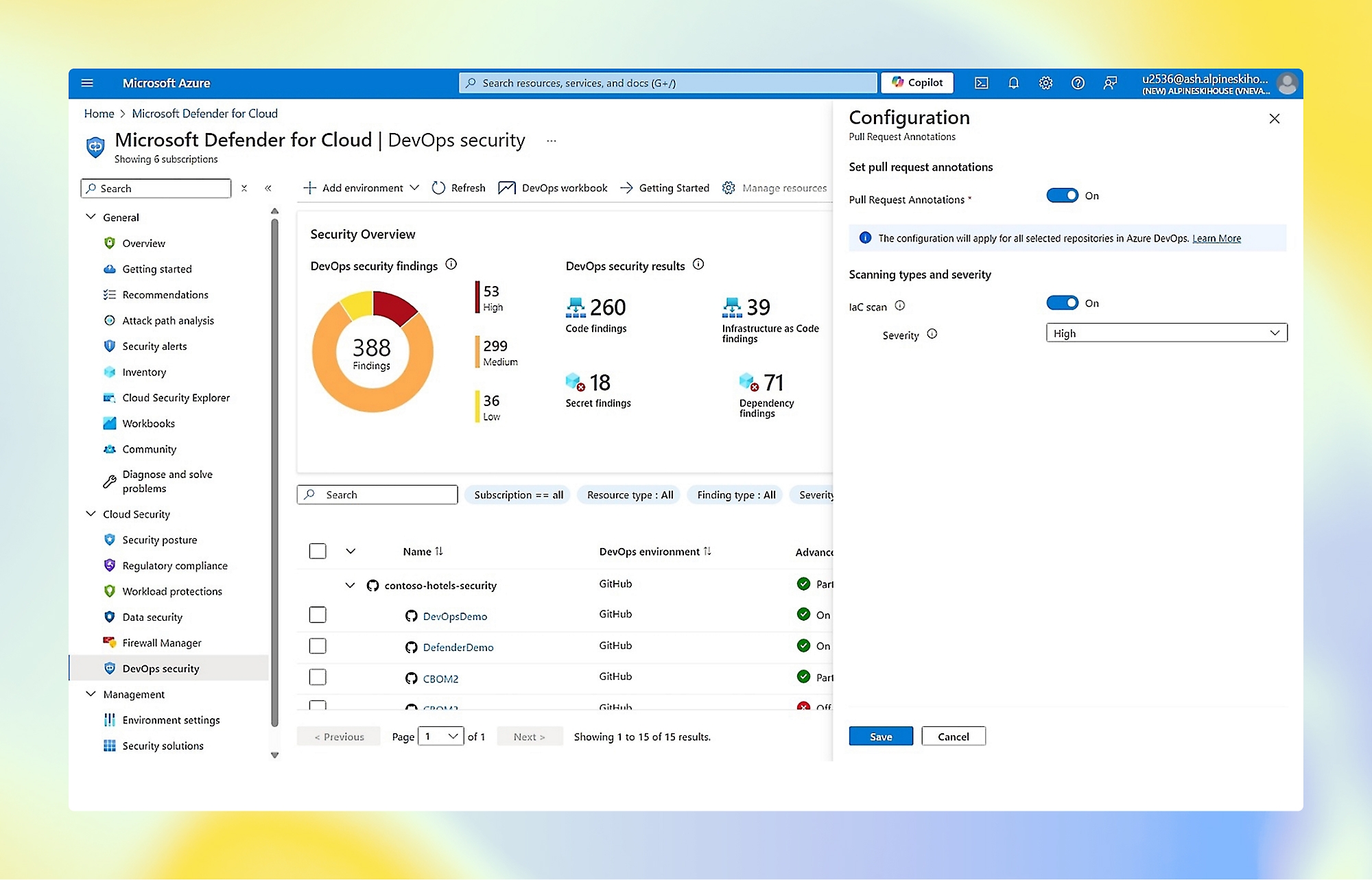 Microsoft Defender For Cloud - product screenshot