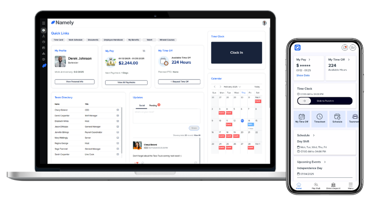 Namely - product screenshot