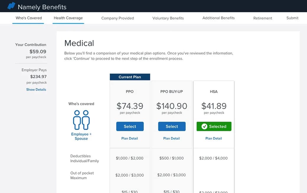 Namely - product screenshot