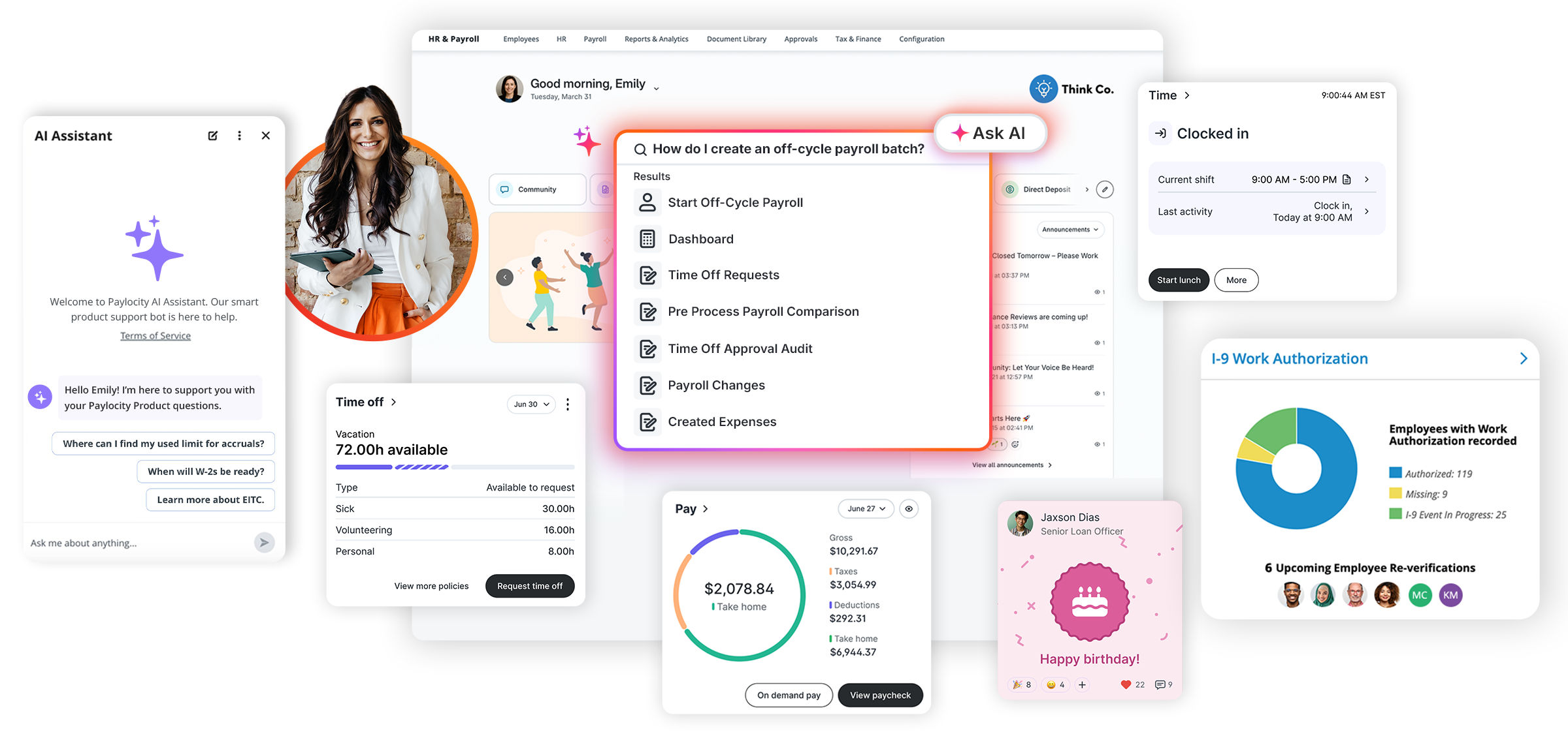 Paylocity - product screenshot