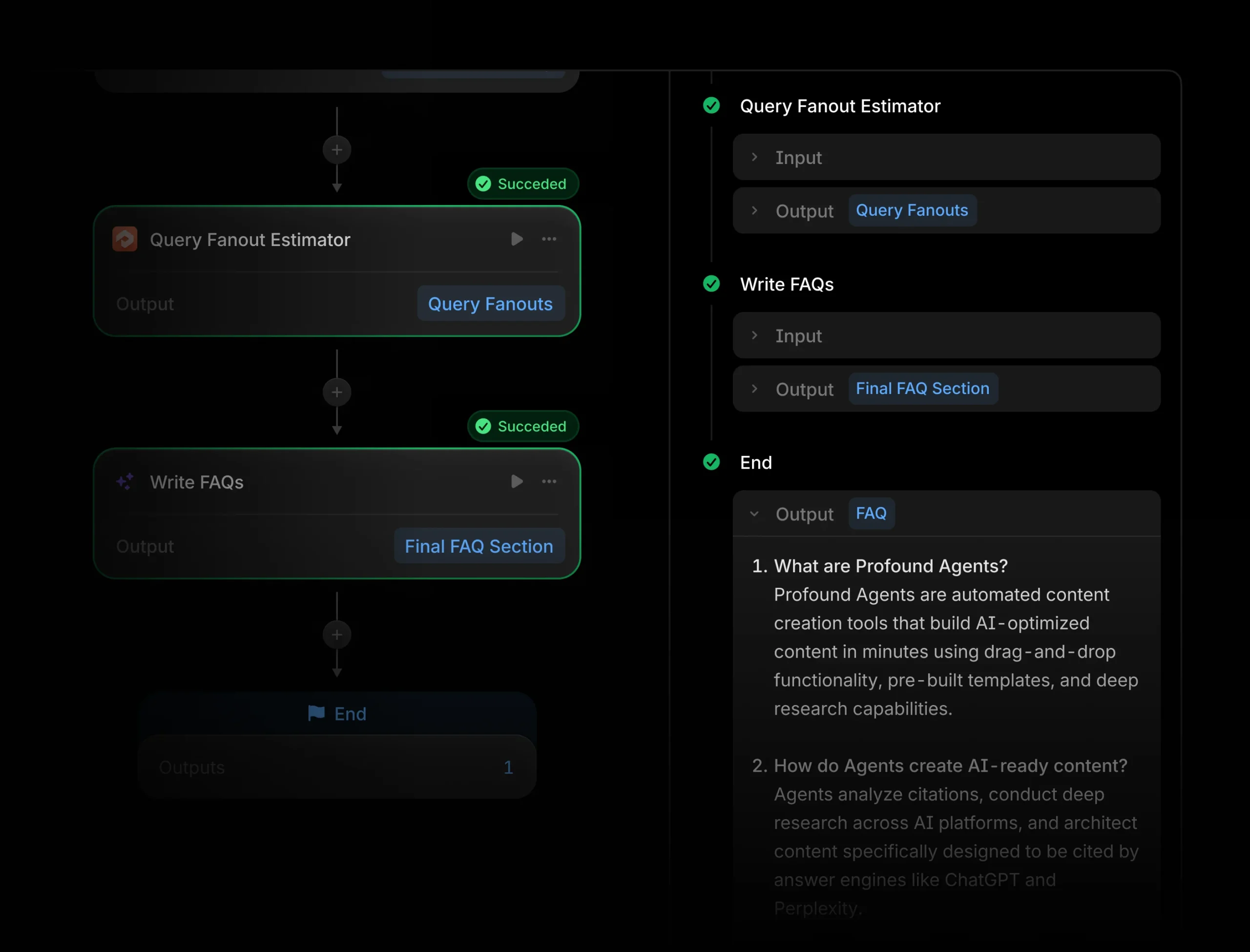 Profound - product screenshot