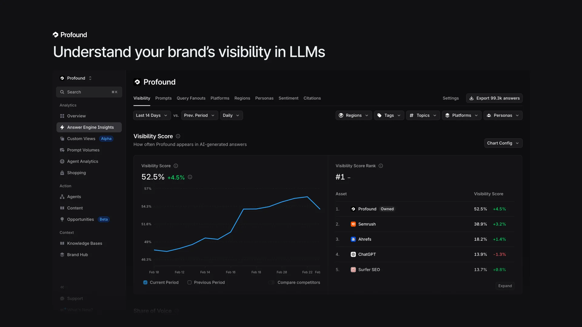 Profound - product screenshot