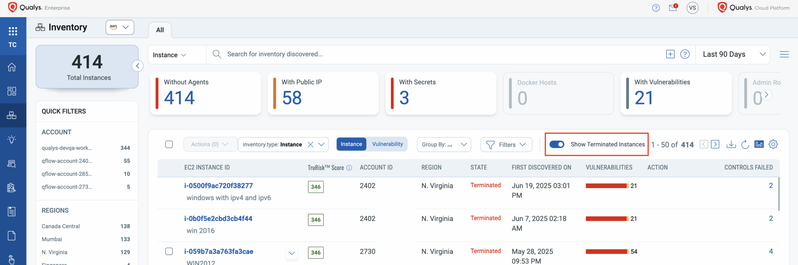Qualys TotalCloud - product screenshot