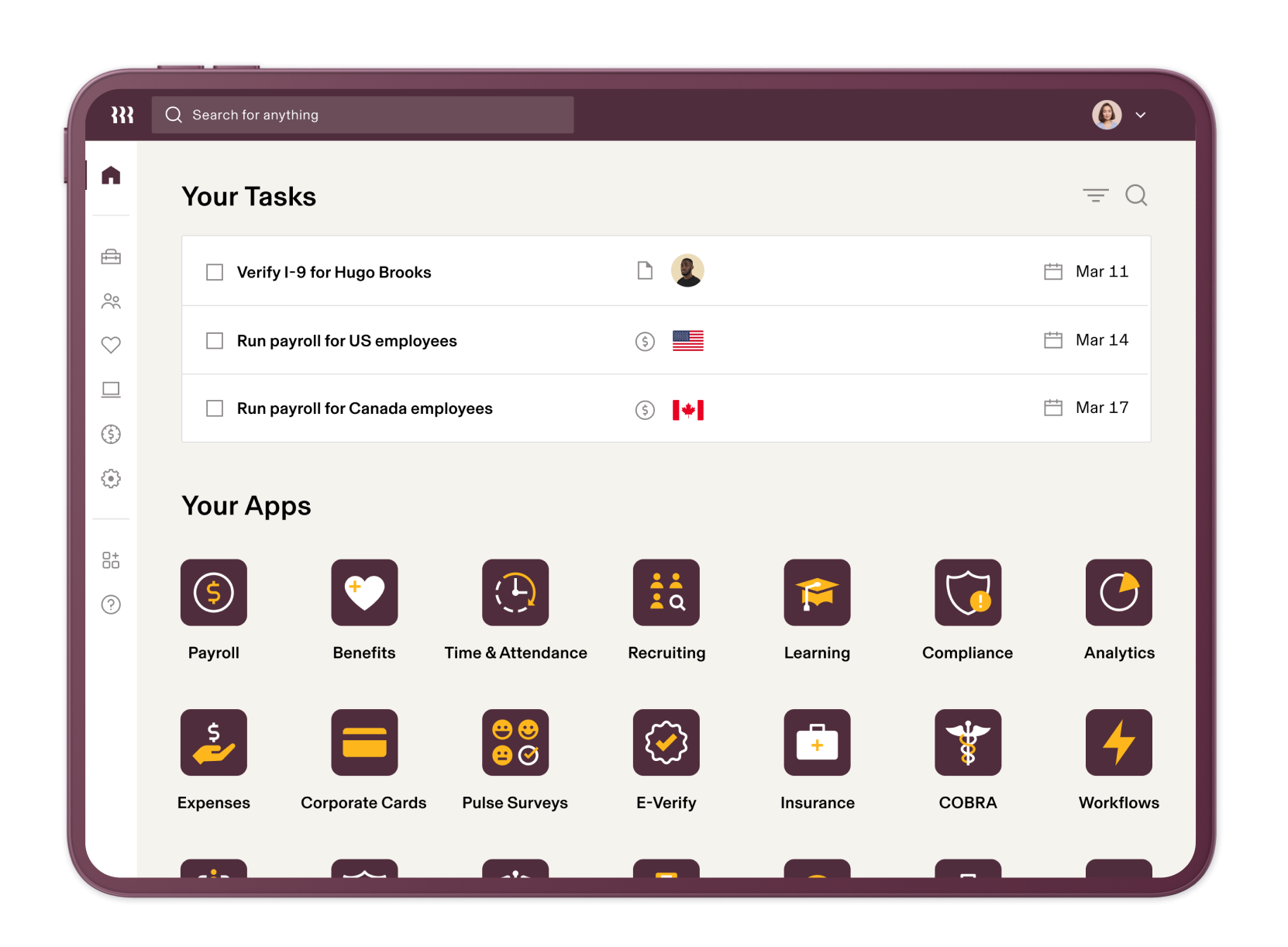 Rippling - product screenshot