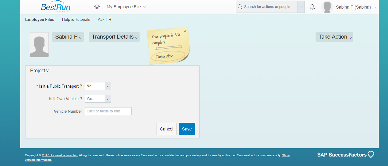 Sap Successfactors - product screenshot