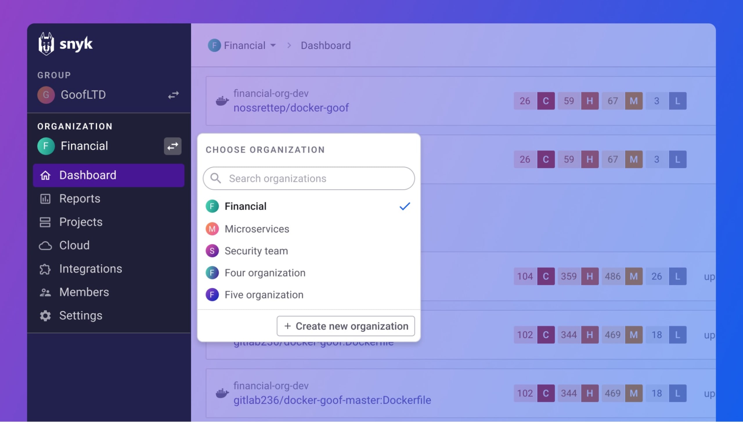 Snyk - product screenshot