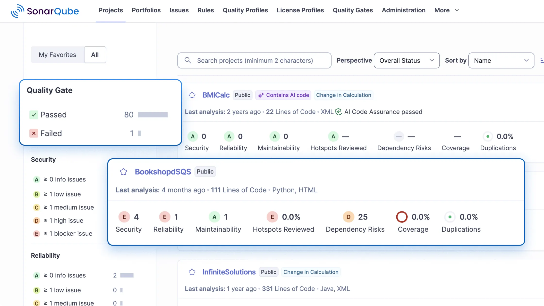 SonarQube - product screenshot
