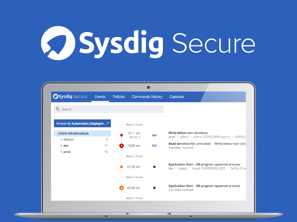 Sysdig Secure - product screenshot