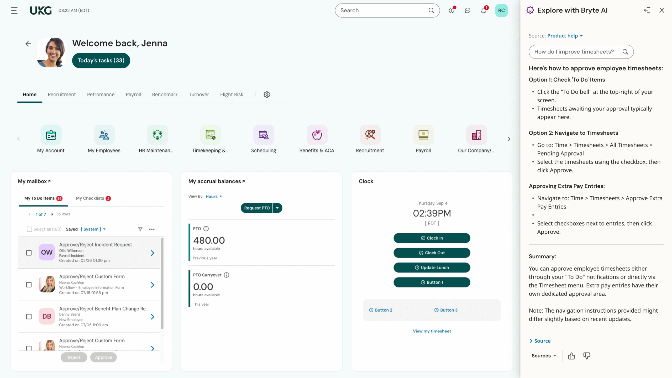 UKG Ready - product screenshot