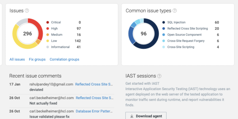 Veracode - product screenshot