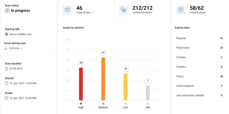 Veracode - product screenshot