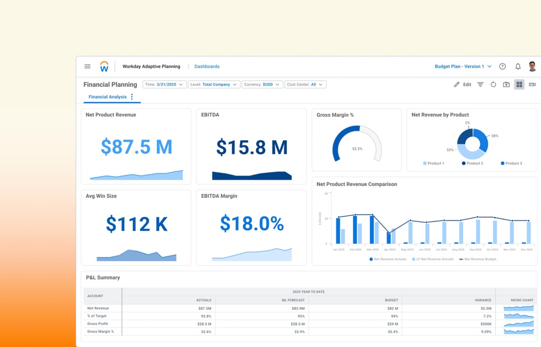 Workday - product screenshot