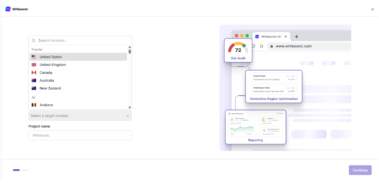 Writesonic - product screenshot