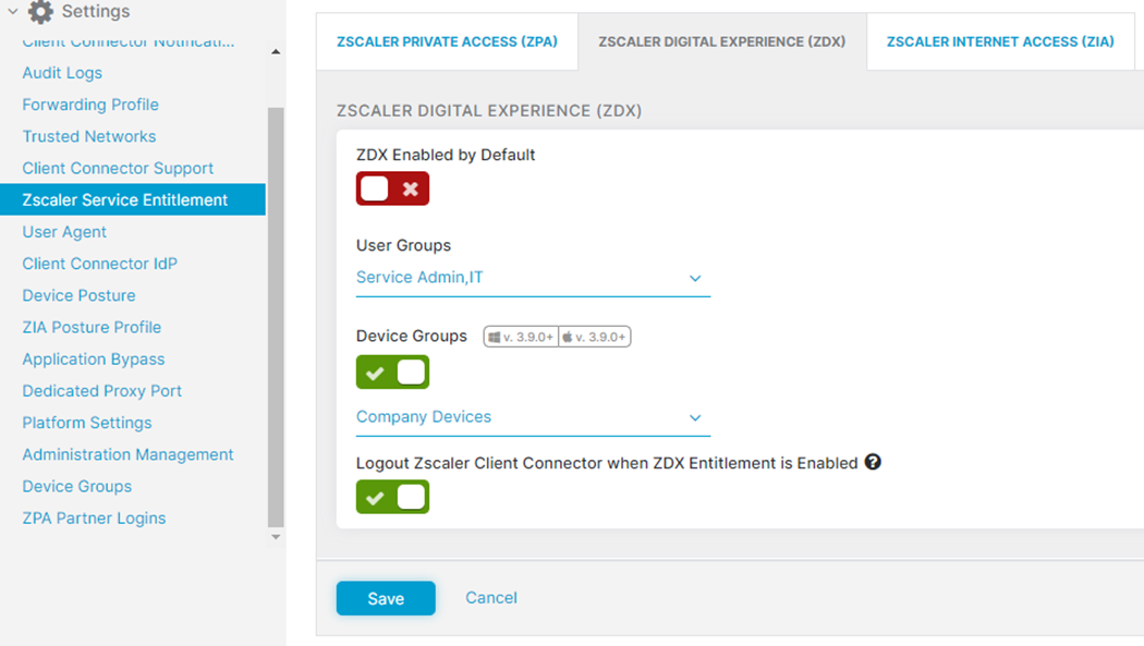 zscaler - product screenshot