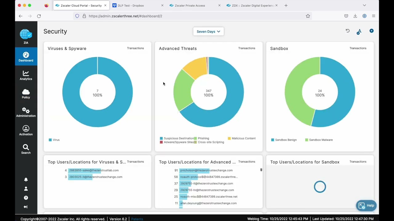 Zscaler - product screenshot